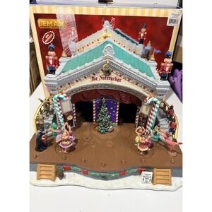 Lemax Nutcracker Suite Music Lighted Animated Christmas Village READ!!